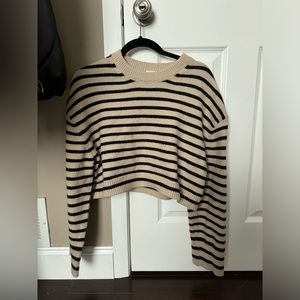 stripped cropped sweater
